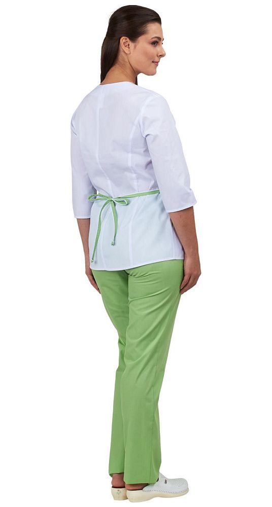 Комплект одежды женской Ольга белый-лайм